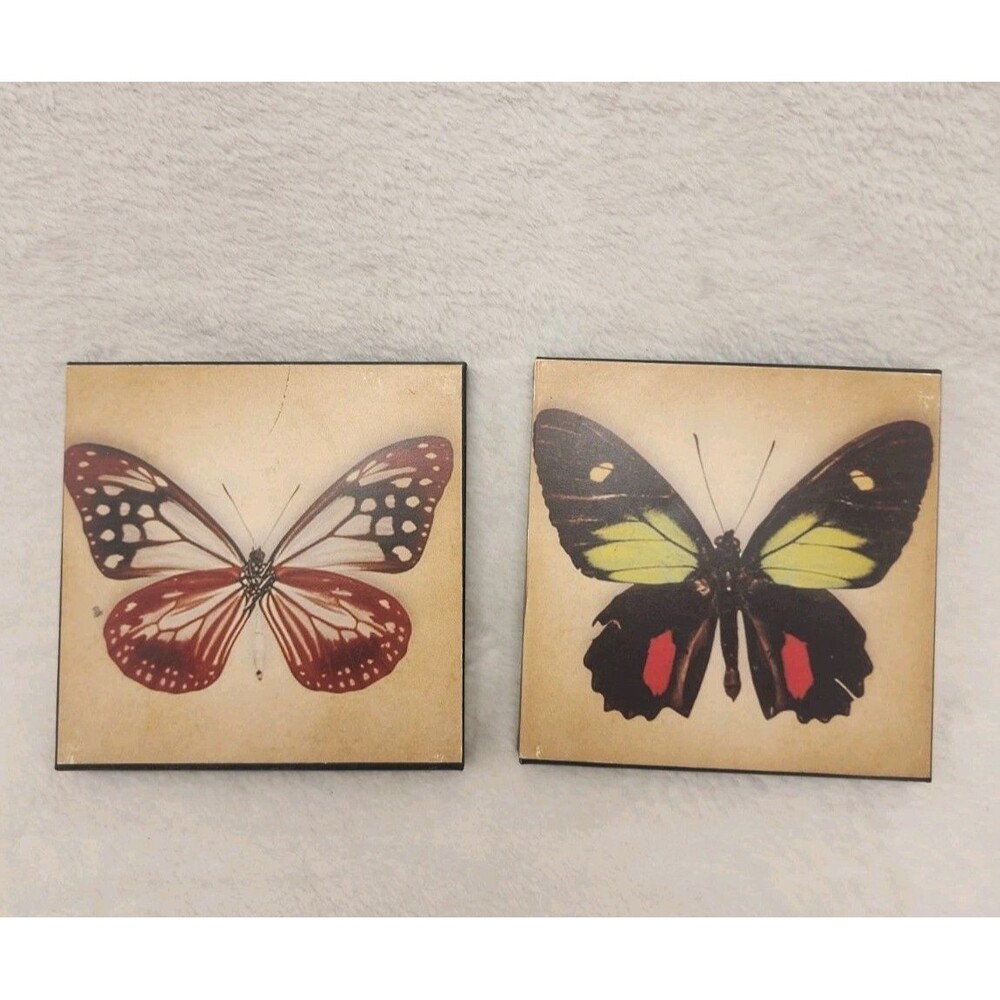 Butterfly Wall Art Home Decor Metal Lot Of 2